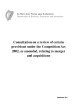 
            Image depicting item named Consultation on a review of certain provisions under the Competition Act 2002, as amended, relating to merger and acquisitions
