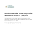 
            Image depicting item named Public consultation on White Paper on Enterprise: Submissions received