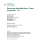 
            Image depicting item named  Enterprise Digital Advisory Forum 6 December 2023