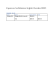 
            Image depicting item named Expenses for Minister English October 2020