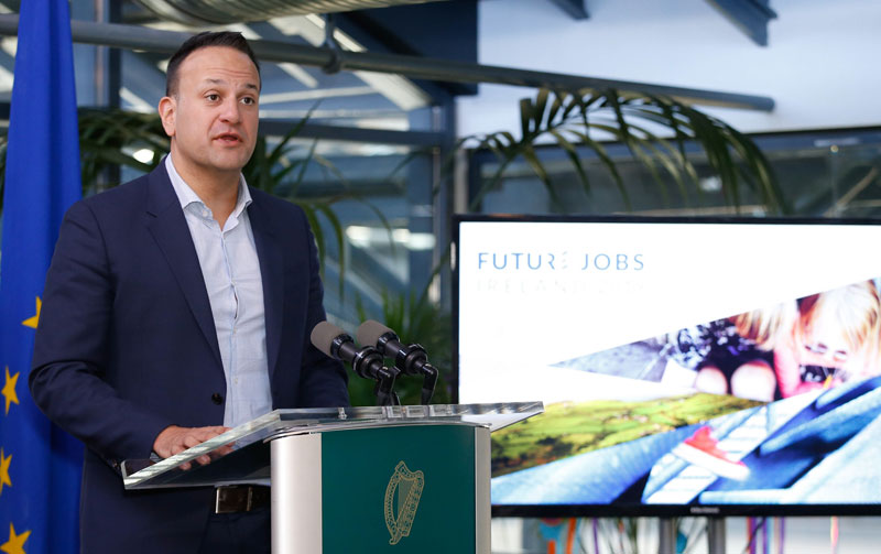 An Taoiseach, Leo Varadkar, at the launch of Future Jobs Ireland 2019 An Taoiseach, Leo Varadkar, at the launch of Future Jobs Ireland 2019
